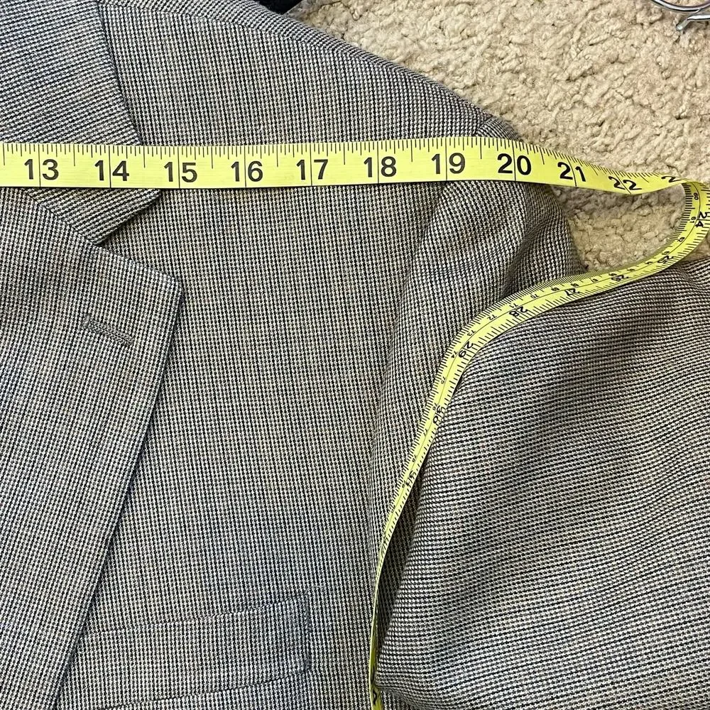 Lauren‎ Ralph Lauren Macys Beige Tan Blazer Silk Wool Blend Size 43R Men Jacket